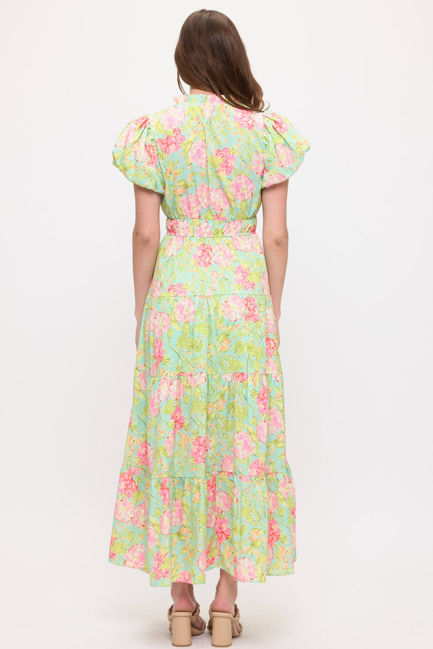 Vestido maxi floral