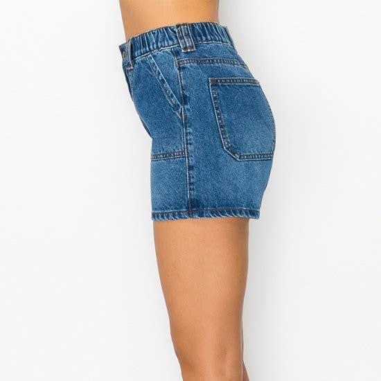 PANTALONES CORTOS CON BOLSILLO RÍGIDO ELÁSTICO