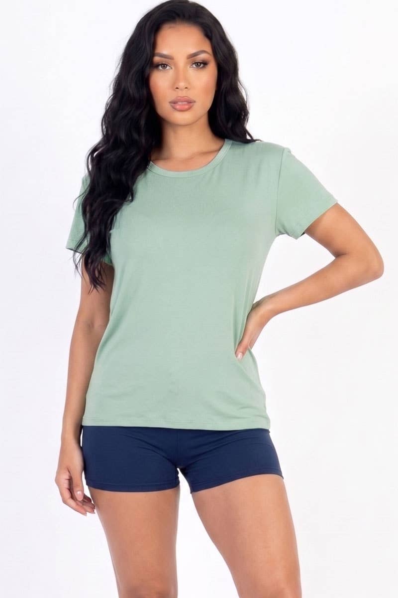 Camiseta básica de manga corta