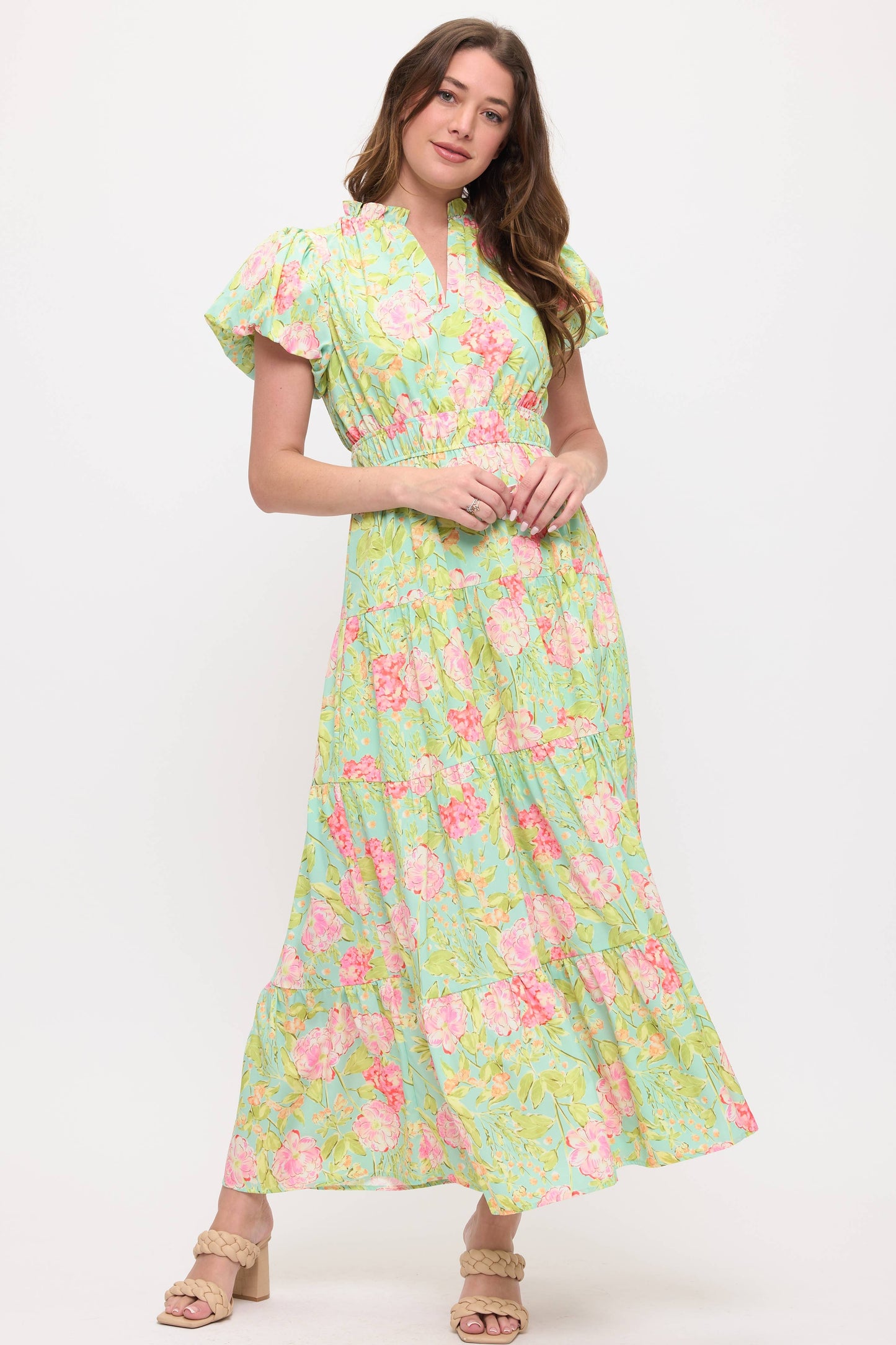 Vestido maxi floral