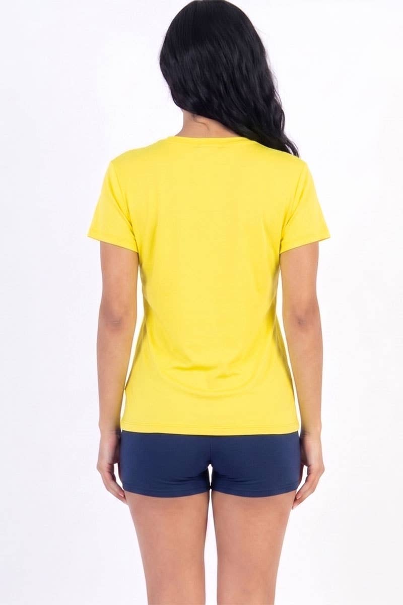 Camiseta básica de manga corta