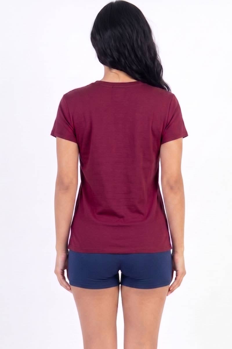 Camiseta básica de manga corta