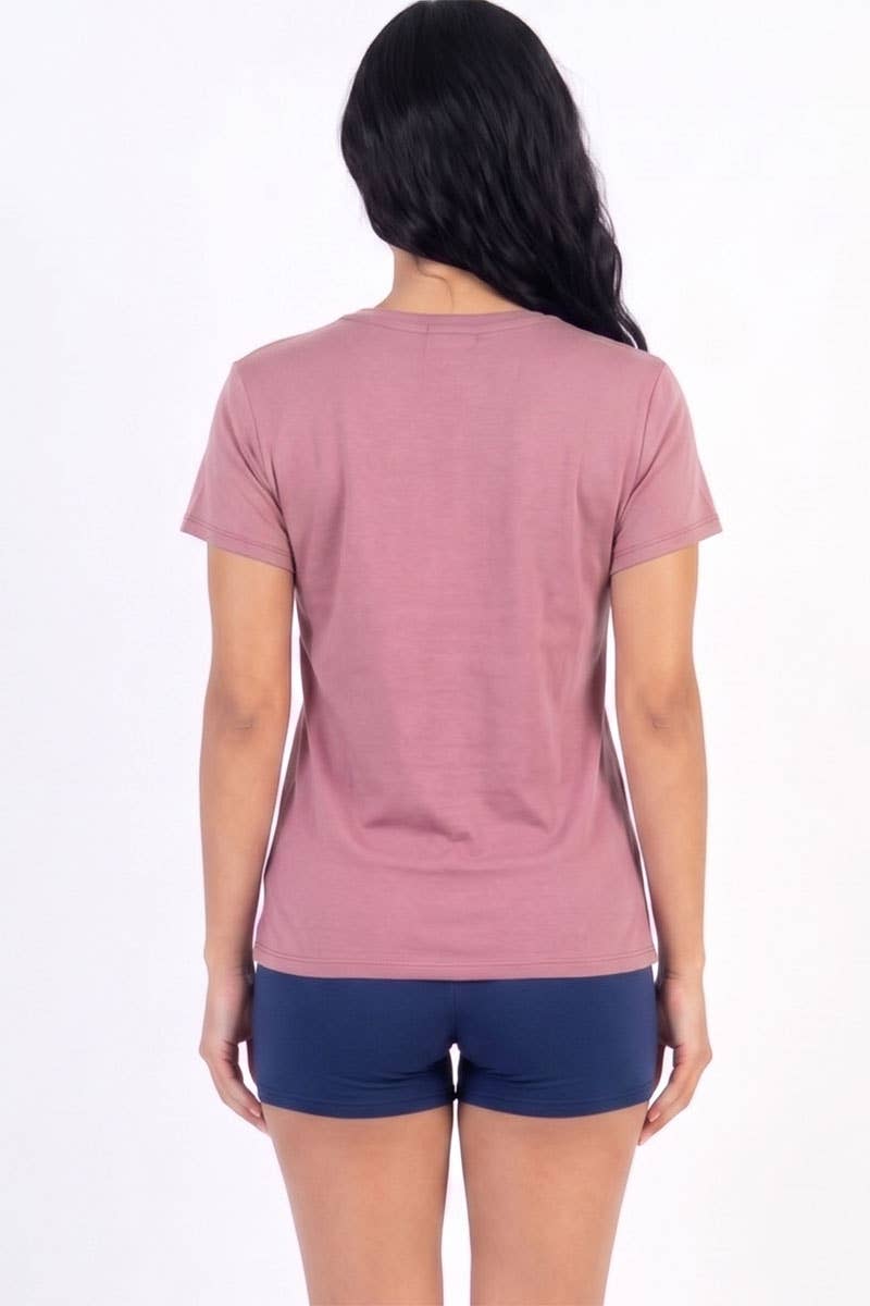 Camiseta básica de manga corta