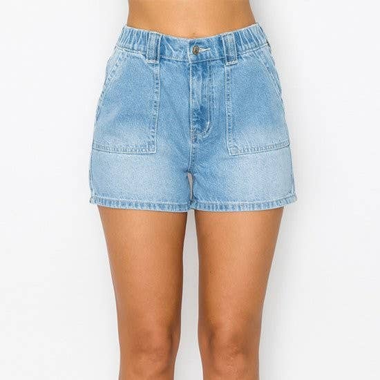 PANTALONES CORTOS CON BOLSILLO RÍGIDO ELÁSTICO