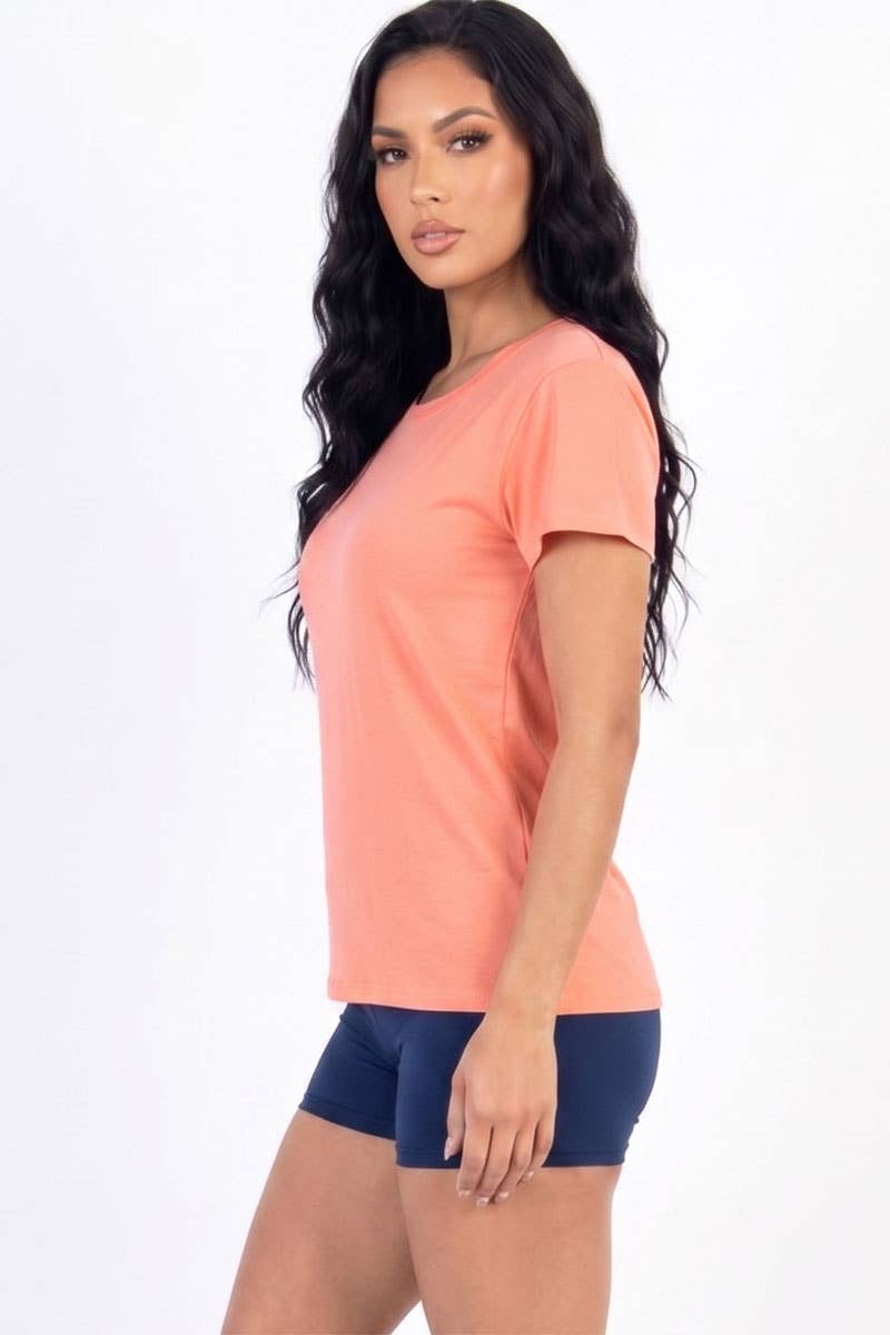 Camiseta básica de manga corta
