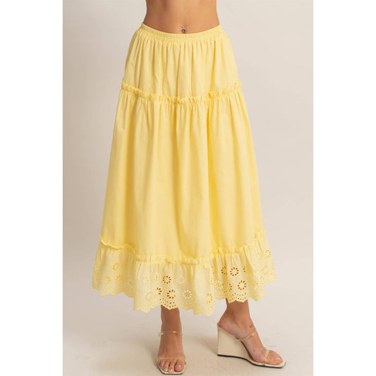 Falda Maxi con Ojales en Capas