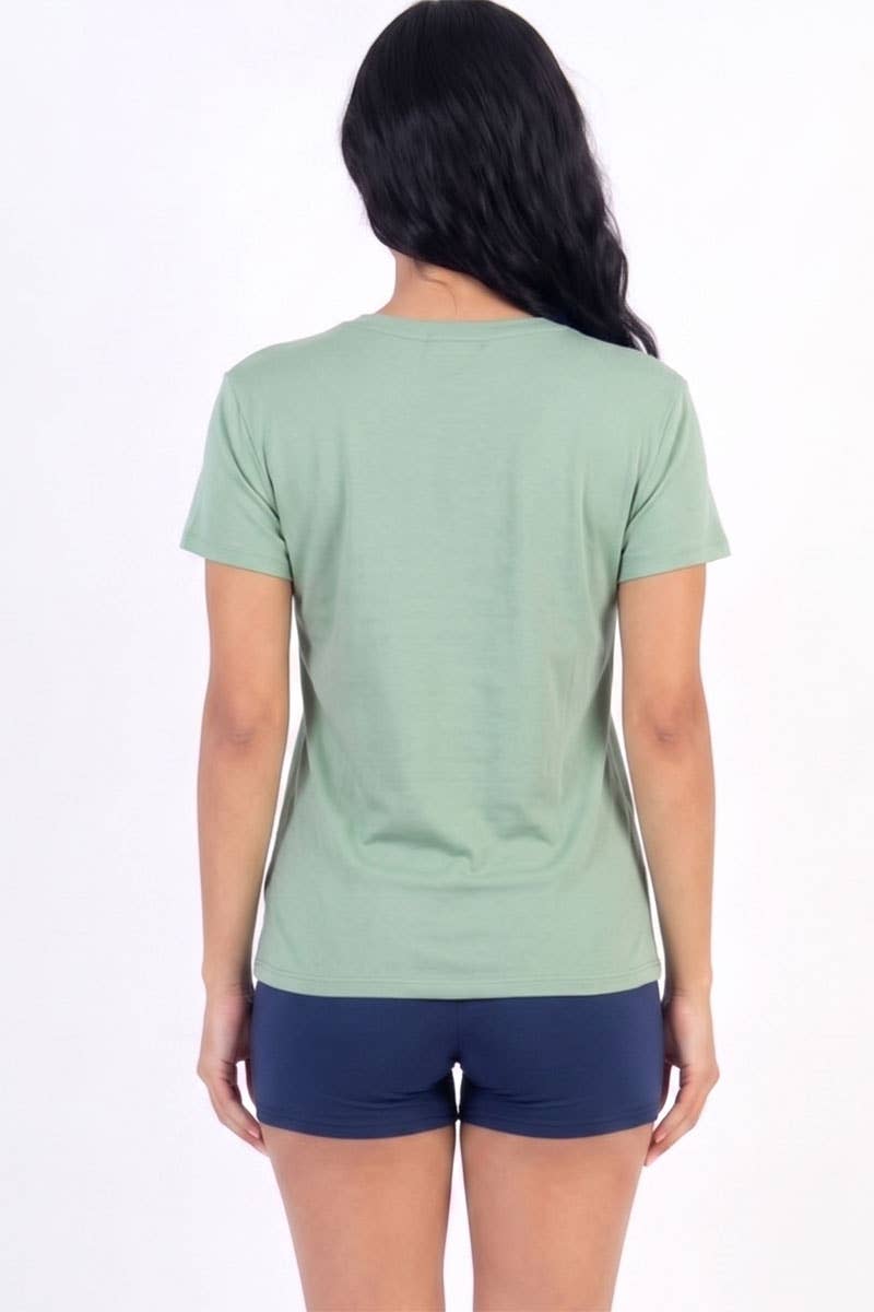 Camiseta básica de manga corta