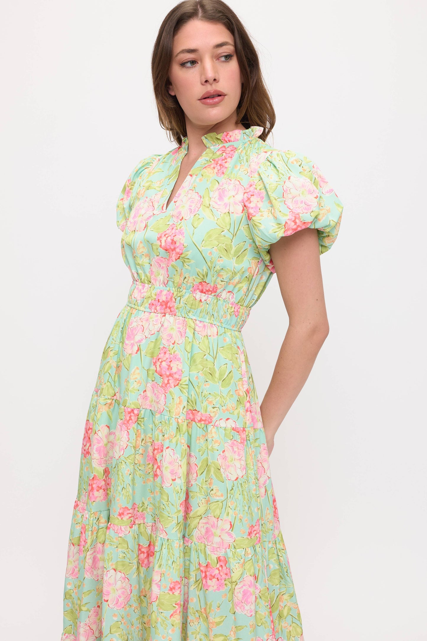 Vestido maxi floral