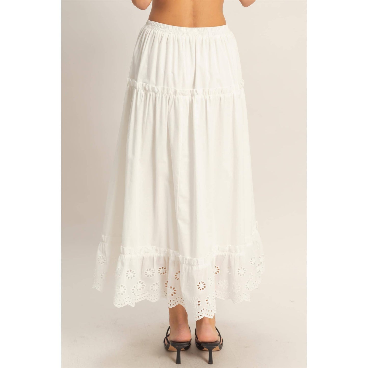 Falda Maxi con Ojales en Capas