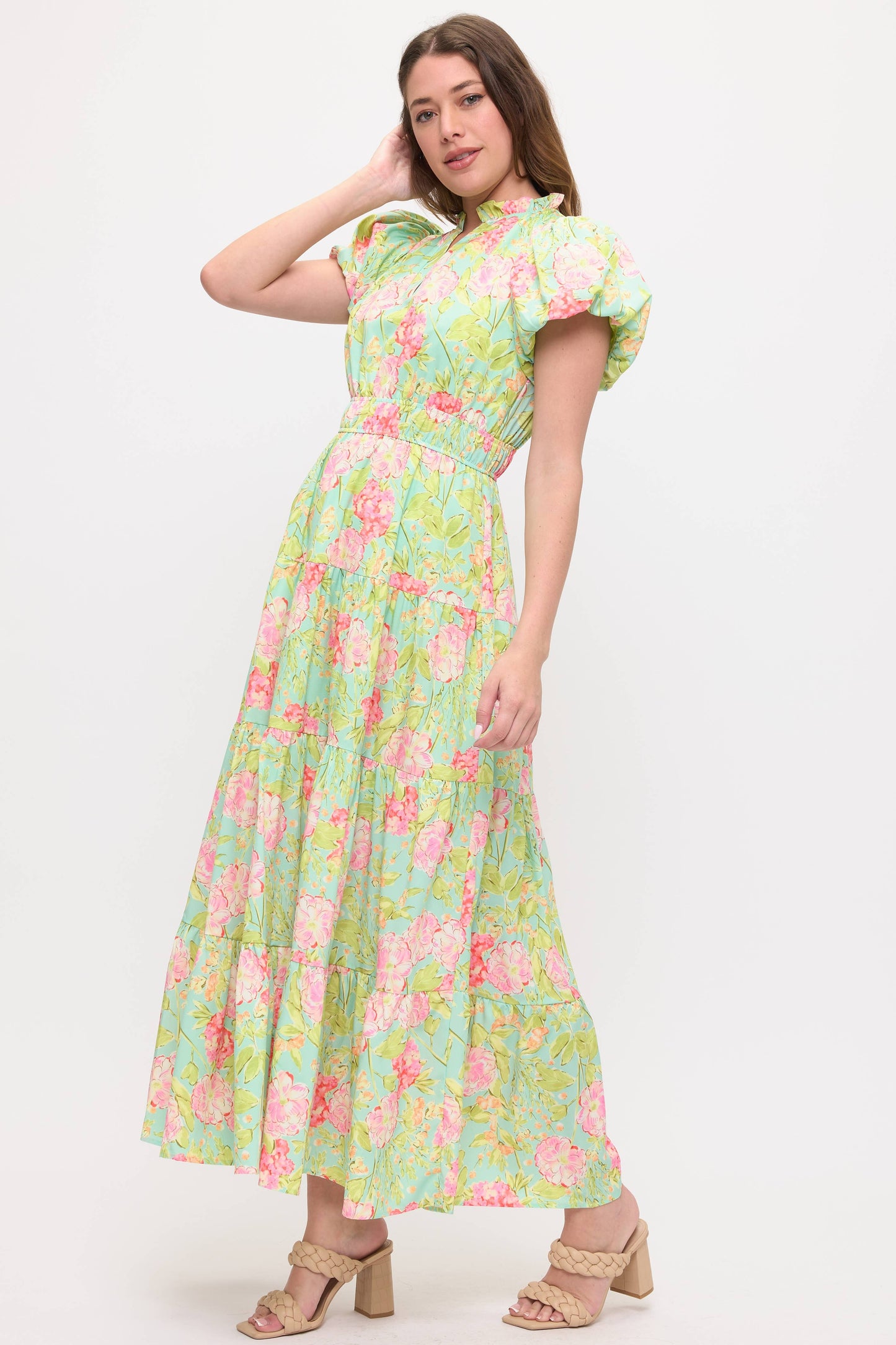 Vestido maxi floral