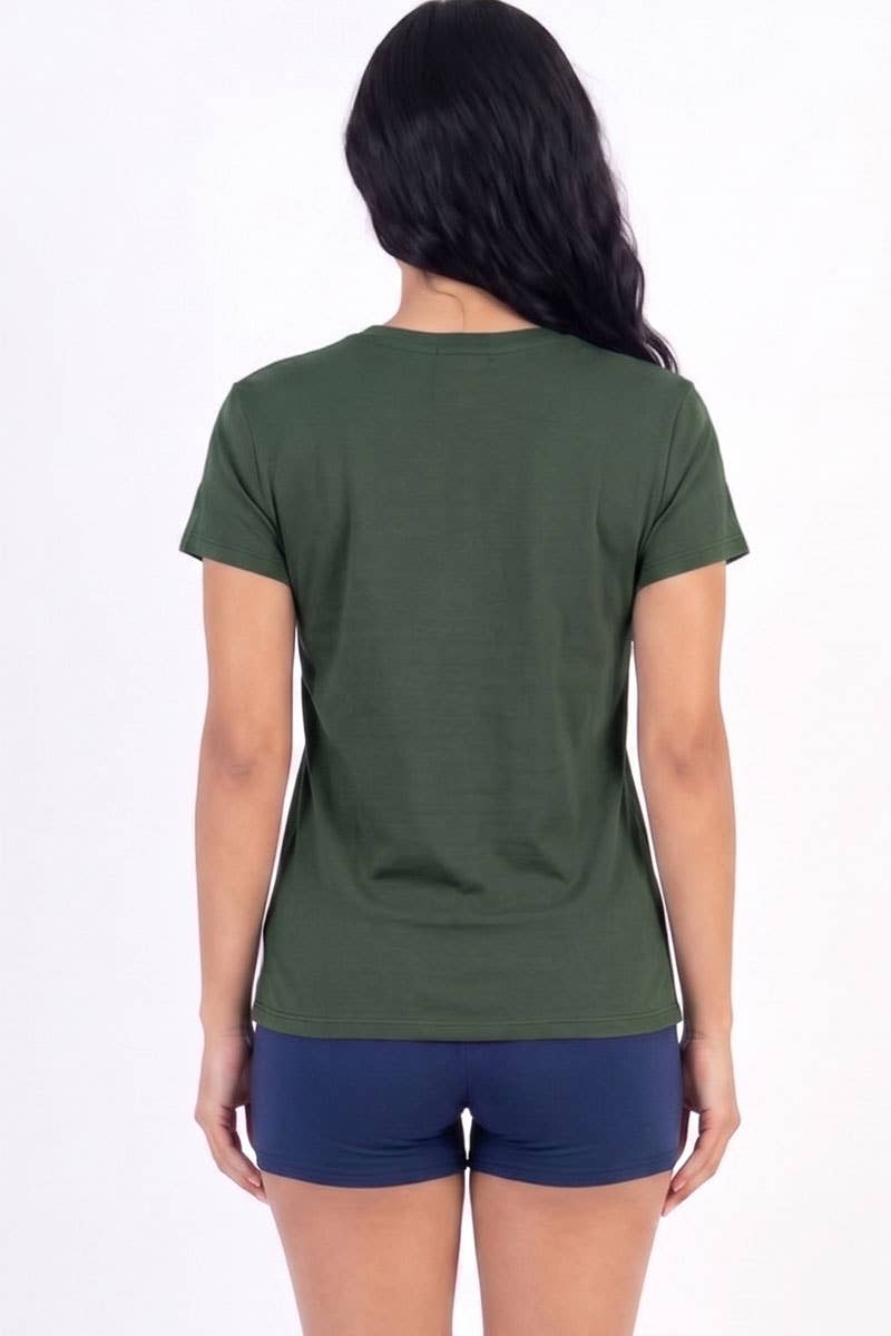 Camiseta básica de manga corta