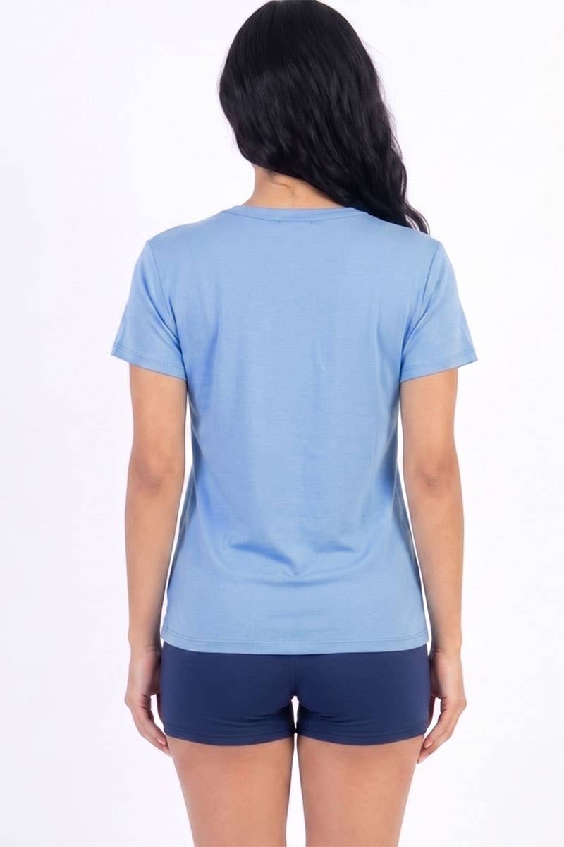 Camiseta básica de manga corta