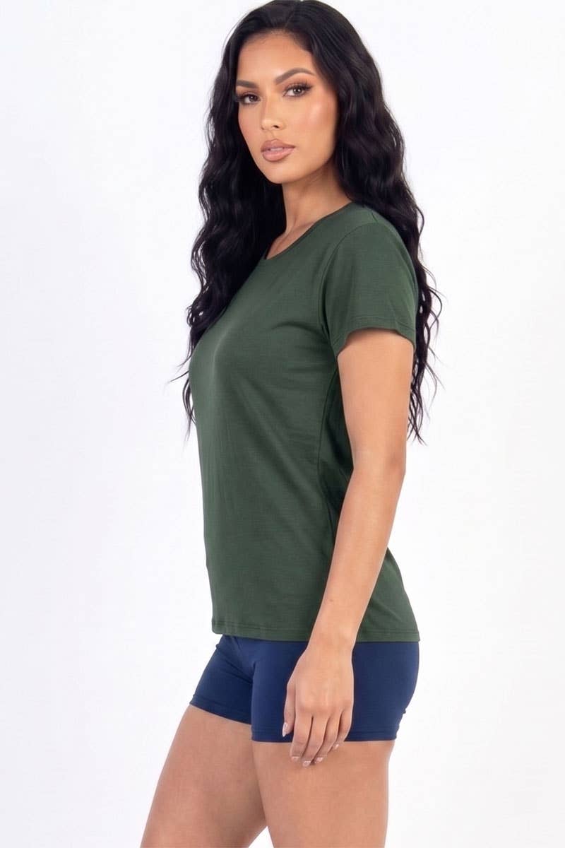 Camiseta básica de manga corta