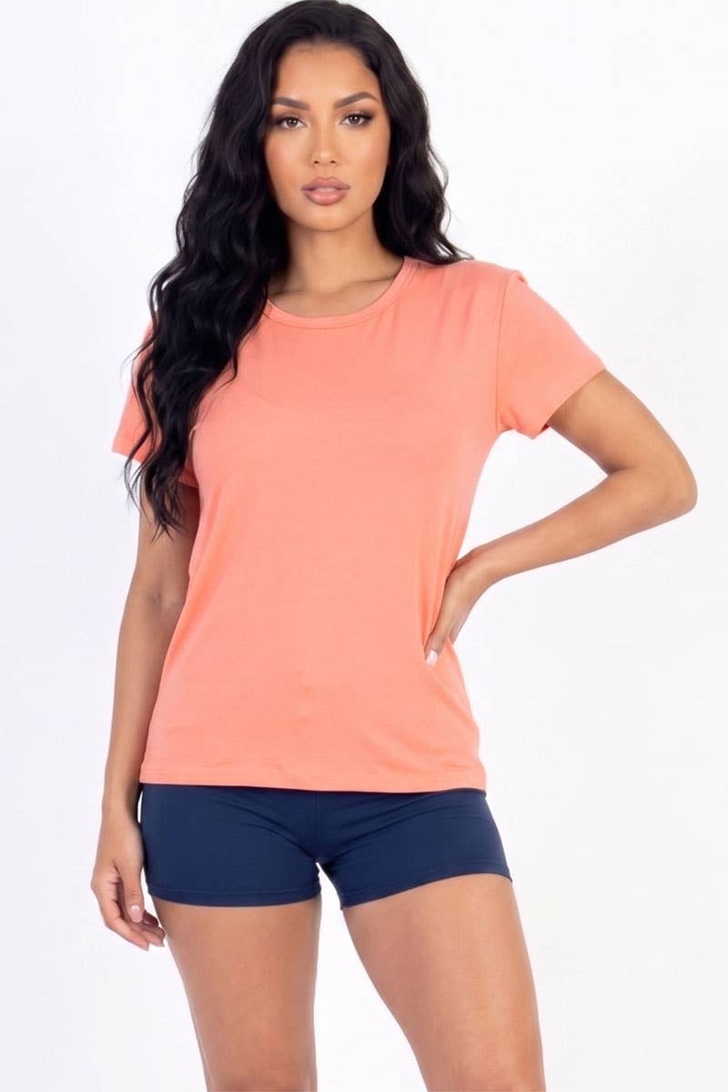 Camiseta básica de manga corta
