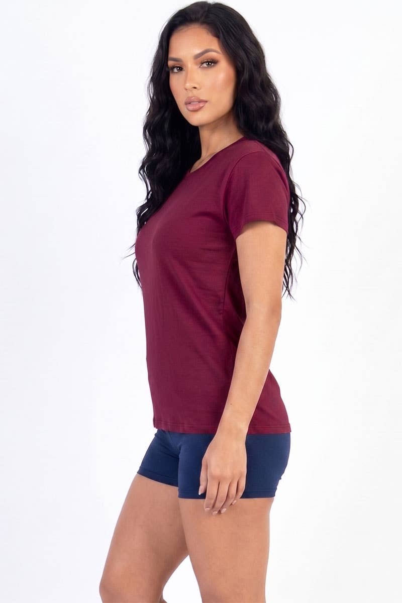 Camiseta básica de manga corta
