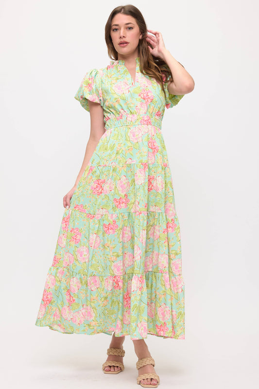 Vestido maxi floral