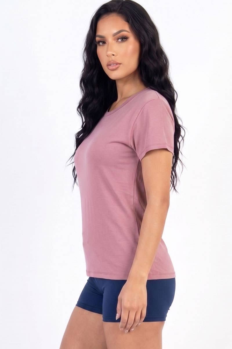 Camiseta básica de manga corta